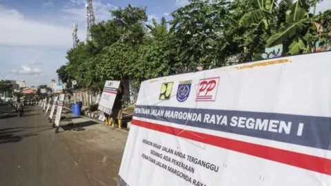 Trotoar Jalan Margonda Raya Depok Direvitalisasi - GenPI.co JABAR