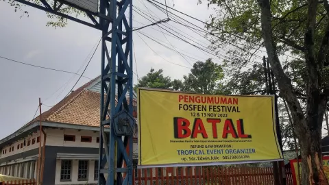 Imbas Fosfen Festival Bandung Ditunda, Penyewa Stand Geruduk Panitia - GenPI.co JABAR