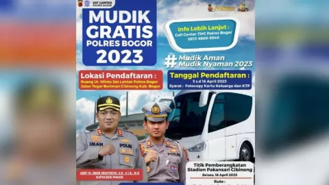 Cara Ikut Mudik Gratis Polres Bogor, Tersedia 550 Tiket Loh - GenPI.co JABAR