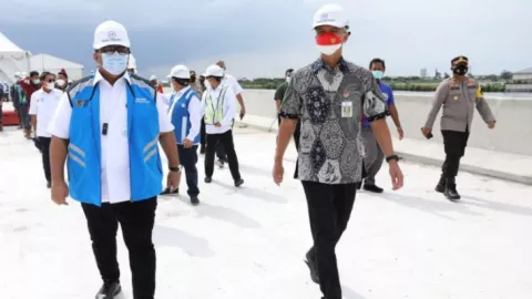 Proyek Tol Semarang - Demak Ruas Sayung - Demak Capai 58,55% - GenPI.co JATENG