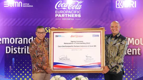 CCEP Indonesia Gandeng BRI Perkuat Distribusi - GenPI.co JATENG