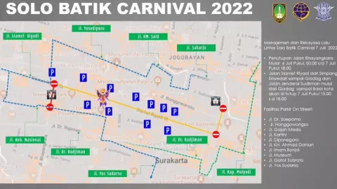 Perhatian! Ada Solo Batik Carnival, 3 Jalan Ini Ditutup Hari Ini - GenPI.co JATENG