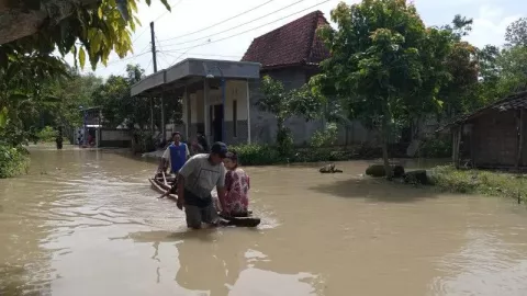 Alhamdulillah, Banjir di Grobogan Mulai Surut - GenPI.co JATENG