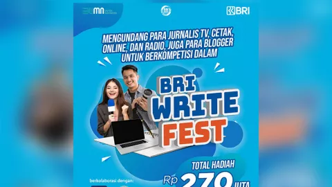 BRI Write Fest 2023 Berhadiah Rp125 juta hingga Beasiswa S2, Buruan Daftar - GenPI.co JATENG