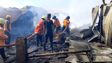Pasar Mebel Gilingan Solo Terbakar, Begini Respons Gibran - GenPI.co JATENG