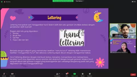 Seniman Johan Kancut Berbagi Ilmu Hand Lettering - GenPI.co JATIM