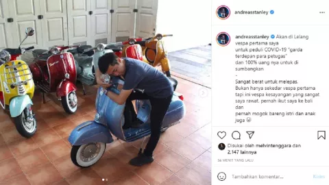 Lelang Vespa Kesayangan, Alasan Cray Rich Surabaya Mengharukan - GenPI.co JATIM