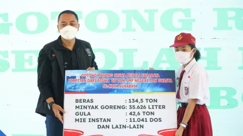 Pelajar Surabaya Donasi Rp 1 M ke Pelajar Yatim Akibat Covid-19 - GenPI.co JATIM