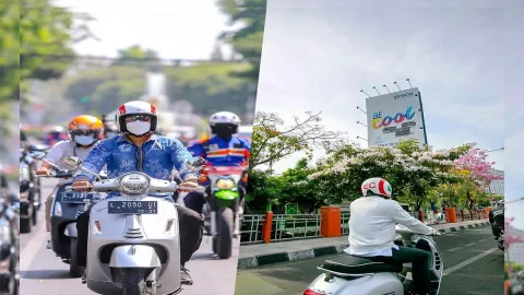 Cak Eri Keliling Surabaya Naik Motor, Gayanya Keren Abis! - GenPI.co JATIM