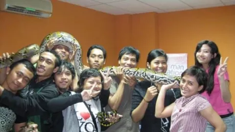 Komunitas Reptilia Surabaya jadi Wadah Pecinta Reptil - GenPI.co JATIM