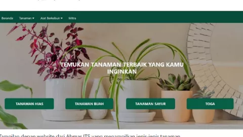 Abmas ITS Ciptakan Website Khusus Jual Beli Tanaman - GenPI.co JATIM