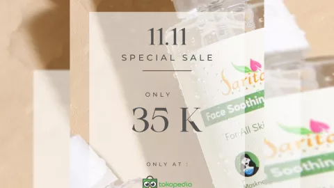 Sarita Beauty Special Price Face Soothing Spary di Tokopedia - GenPI.co JATIM