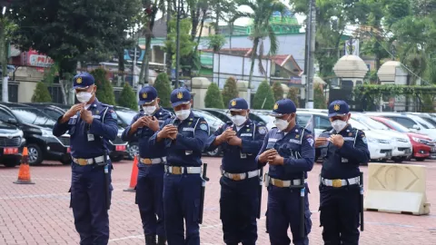 Meriahnya HUT ke-41 Satpam di Polres Malang - GenPI.co JATIM