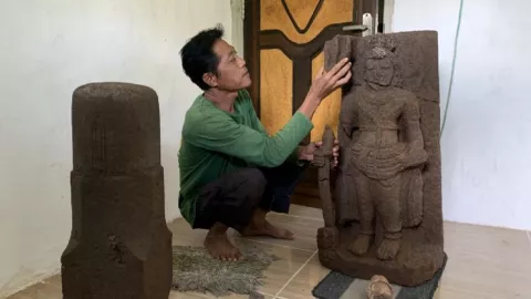 Arca Agastya dari Abad ke-10 Ditemukan di Situs Srigading Malang - GenPI.co JATIM