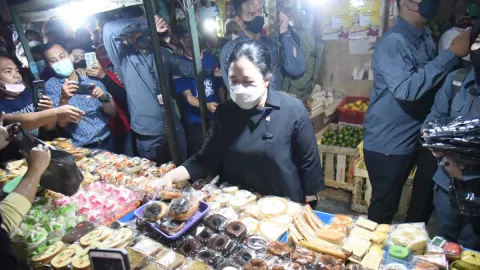 Tengok Keseruan Puan Maharani Masuk Pasar Tambahrejo Surabaya - GenPI.co JATIM