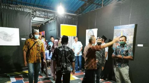 Komunitas Pelukis Satu Sama Banyuwangi Gelar Pameran - GenPI.co JATIM