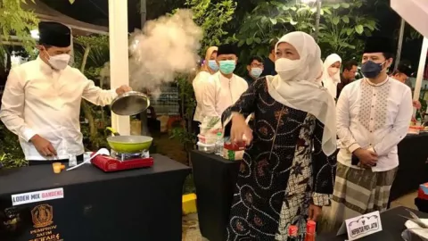 Pejabat Pemprov Jatim Ditantang Masak Bandeng, Khofifah Kaget - GenPI.co JATIM