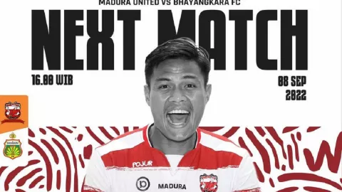 Link Live Streaming Madura United vs Bhayangkara FC, Hapus Catatan Buruk - GenPI.co JATIM