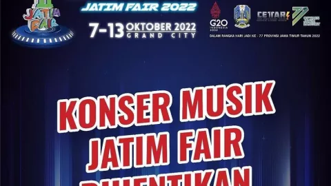 Konser Musik Jatim Fair Diberhentikan, ini Cara Refund Tiketnya - GenPI.co JATIM