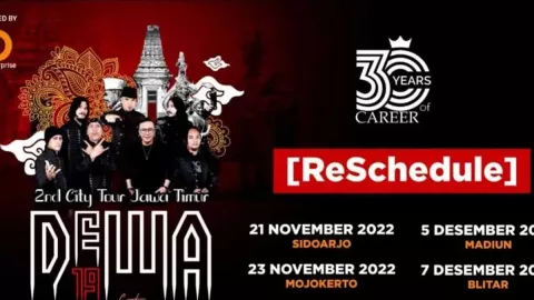 Konser Dewa 19 di Surabaya Mundur, Promotor Prihatin Tragedi Kanjuruhan - GenPI.co JATIM
