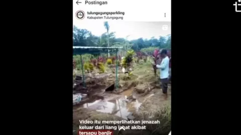 Viral Jenazah Terseret Banjir di Tulungagung, Berikut ini Fakta-Faktanya - GenPI.co JATIM