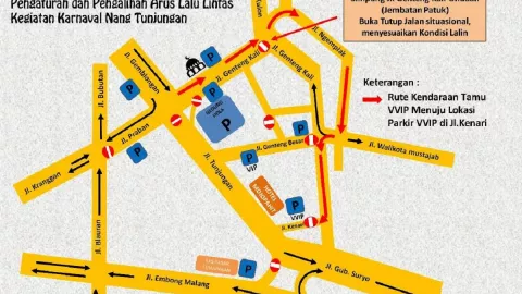 7 Titik Parkir Karnaval Nang Tunjungan, Wajib Tahu Sebelum Berangkat - GenPI.co JATIM