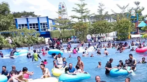 Kunjungan Wisatawan Air Nusantara Edupark Madiun Membeludak Libur Lebaran 2023 - GenPI.co JATIM