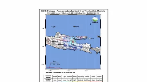 Gempa Magnitudo 4,6 Guncang Mojokerto, Getaran Terasa di Surabaya dan Sidoarjo - GenPI.co JATIM