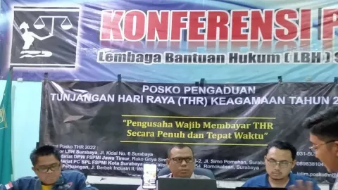 Posko THR 2022 Jatim di Buka, Tampung Laporan Buruh - GenPI.co JATIM