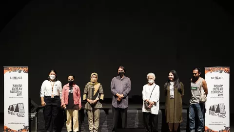Nunung WS dan Hermanu Raih Penghargaan LAA di Biennale Jogja 2021 - GenPI.co JOGJA