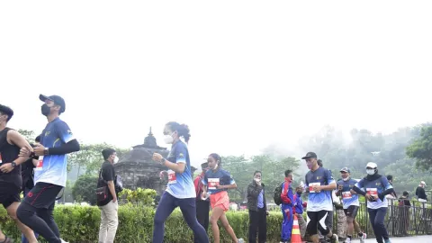 Promosikan Wisata, 500 Pelari Meriahkan Sleman Temple Run 2021 - GenPI.co JOGJA