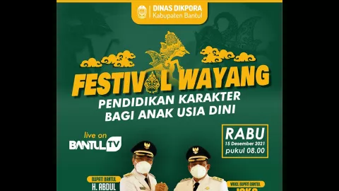 Gelar Festival Wayang, Pemkab Bantul Ingin Anak-anak Cinta Budaya - GenPI.co JOGJA