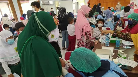 816 Anak SD di Lereng Merapi Sleman Disuntik Vaksin Dosis Kedua - GenPI.co JOGJA