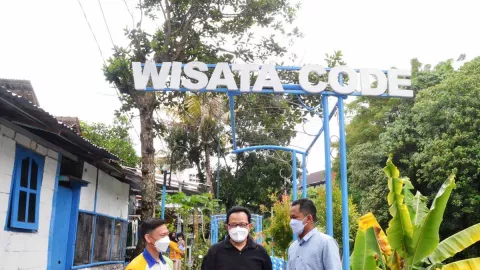 Kece! Bantaran Kali Code Yogyakarta Disulap Mirip Pulau Santorini - GenPI.co JOGJA
