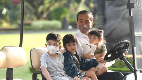 Hari ke 2 Lebaran, Jokowi Ajak Bermain Cucunya di Yogyakarta - GenPI.co JOGJA