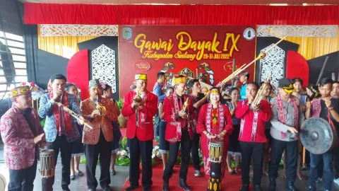 Meriah, Pekan Gawai Dayak IX Kabupaten Sintang Resmi Dibuka - GenPI.co KALBAR