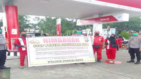 Patroli Rutin, Polres Kubu Raya Awasi Penyaluran BBM Subsidi - GenPI.co KALBAR