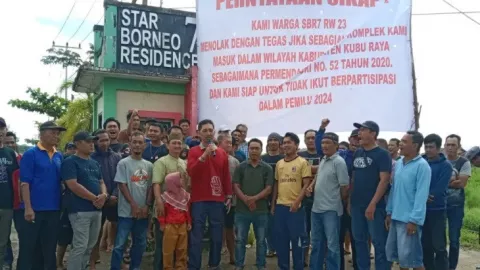 Pemilu 2024, Warga Star Borneo Residence 7 Tolak Masuk Wilayah Kubu Raya - GenPI.co KALBAR