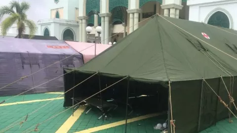 Banjir, Masjid di Kutai Timur Disulap Jadi Tempat Pengungsian - GenPI.co KALTIM