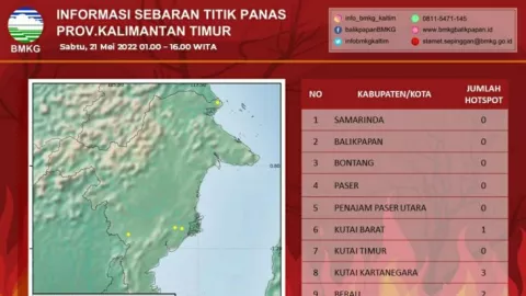 Kabar BMKG: 6 Titik Panas Terdeteksi di Kalimantan Timur - GenPI.co KALTIM
