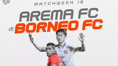 Link Live Streaming Arema FC vs Borneo FC, Pesut Etam Gaspol - GenPI.co KALTIM