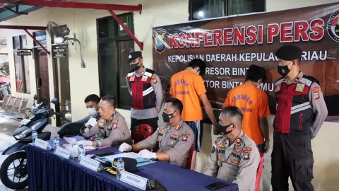 Polres Bintan Tangkap Pelaku Curanmor yang Beraksi di 10 Lokasi - GenPI.co KEPRI