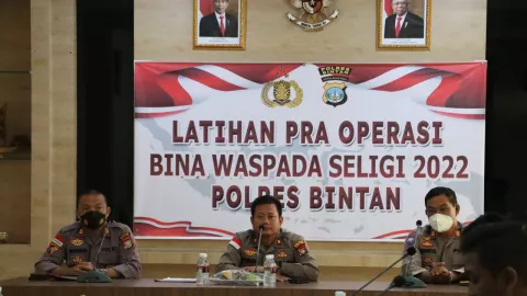 Ciptakan Keamanan, Polres Bintan Gelar Operasi Bina Waspada Seligi - GenPI.co KEPRI
