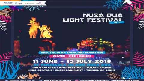 Lebaran di Bali, Ada Nusa Dua Light Festival Loh! - GenPI.co