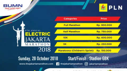 Electric Jakarta Marathon Siap Gebrak Jakarta - GenPI.co
