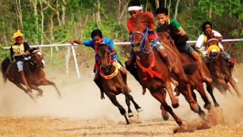 Tuan Rumah Juara Pacuan kuda tradisional Crossborder TTU - GenPI.co