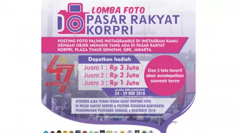Yuk Ikutan Lomba Foto Pasar Rakyat KORPRI - GenPI.co