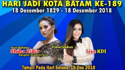 HUT Kota Batam Sajikan Penyanyi Dangdut Malaysia - GenPI.co