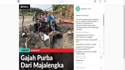 Fosil Berumur 1,5 Juta Tahun Lalu Ditemukan di Majalengka - GenPI.co