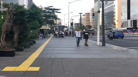 Begini Penampakan Pedestrian Jalan MH-Thamrin-Sudirman - GenPI.co